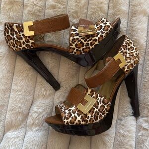 Michael Kors calf hair heels